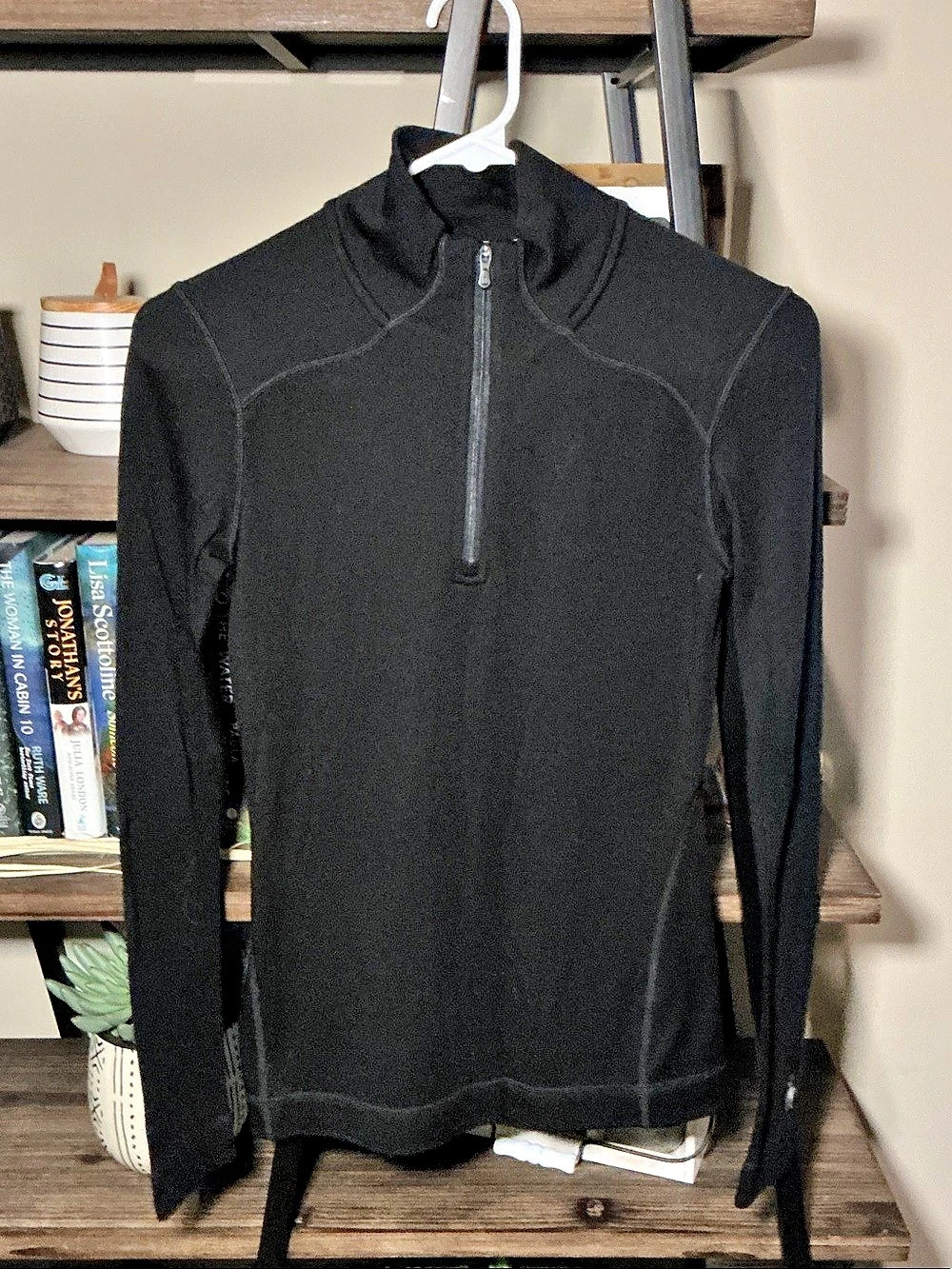 Smartwool Classic Thermal Merino Base Layer 1/4 Zip Black Small
